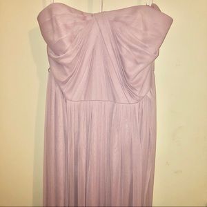 David’s Bridal Light Purple Strapless Dress